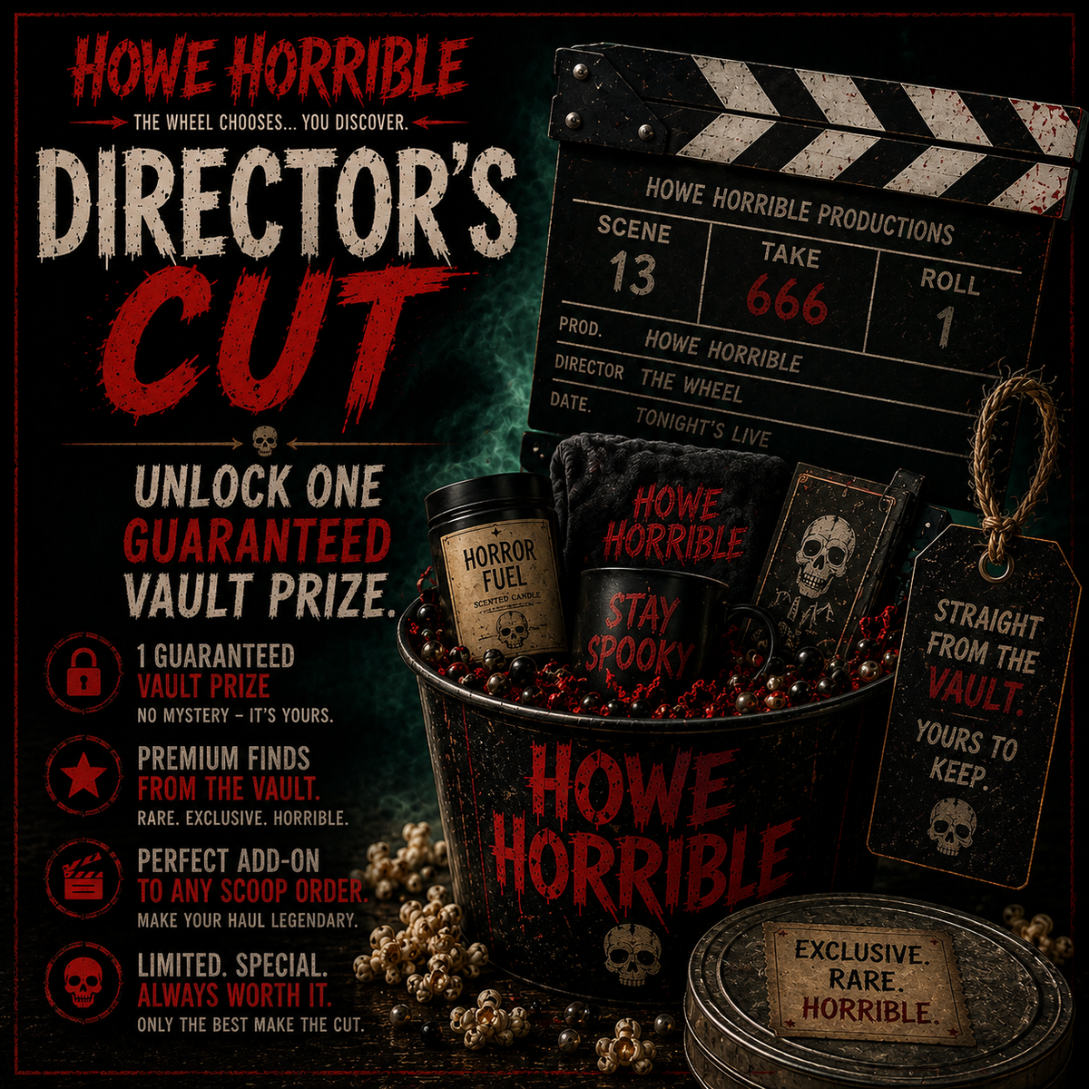 🎞️ Director’s Cut — 1 Guaranteed Vault Prize