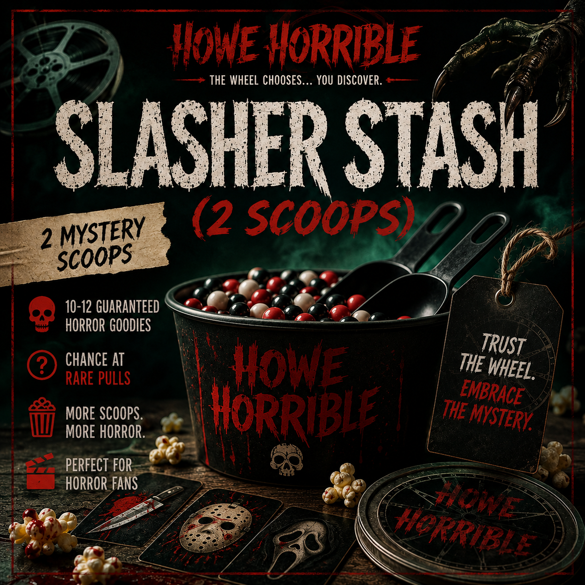 🔪 Slasher Stash — 2 Scoops of Pure Dread